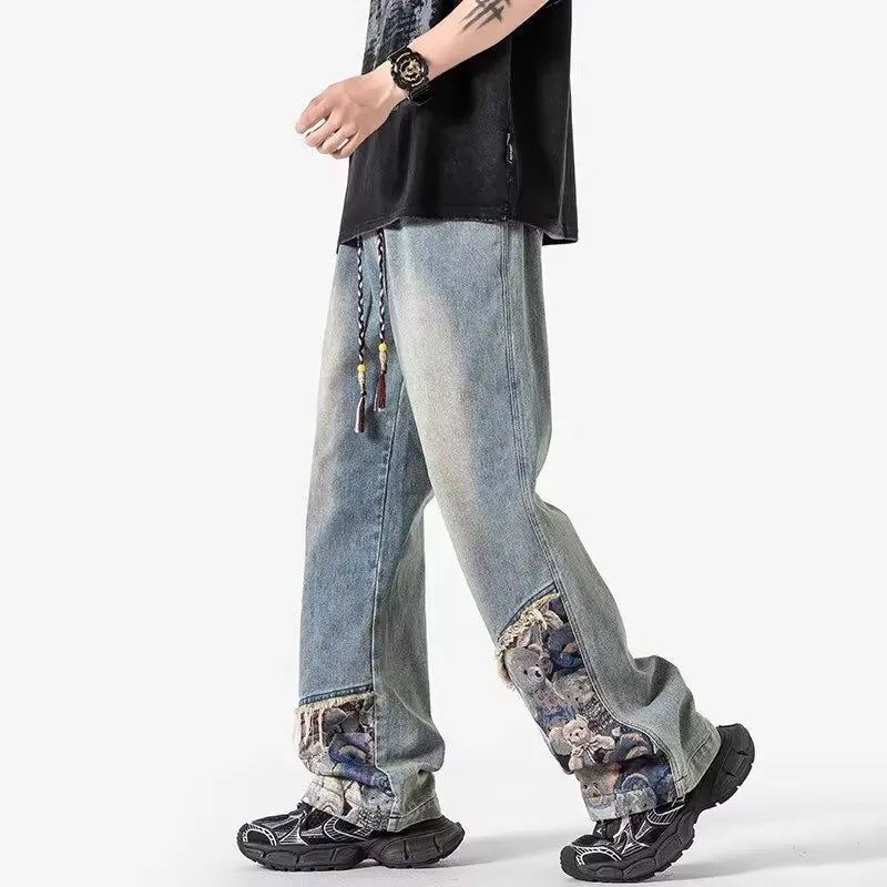 Bear Patchwork Jeans
